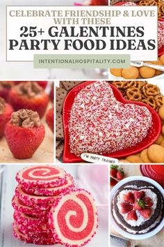 galentines party food ideas with strawberries and pink and heart shaped treats Valentines Party Food, Celebrating Friendship, Galentines Party, Valentines Party, Food Food, Party Food, Yummy Food, Valentines, Celebrities