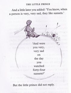 the little prince is sitting on top of a globe with an inscription in it that says,