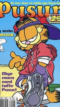 a magazine cover with a cartoon character on it