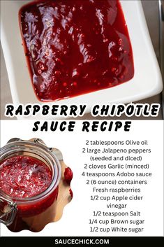 raspberry chipotie sauce recipe with instructions