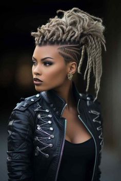 Unconventional Hairstyles, Intricate Braids, Space Hair, Braids With Shaved Sides, Mermaid Hair Color, Gorgeous Braids, Shaved Side Hairstyles, Twisted Hair, Mohawk Braid