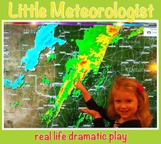 Weather Dramatic Play Center, Meteorologist Dramatic Play, Weather Dramatic Play Preschool, Weather Pretend Play, Dramatic Play Weather Station, Weather Curriculum, Preschool Dramatic Play, Pretend City