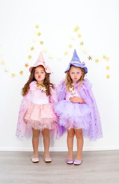 Our witches have been restocked for the 2024 season on June 24th, 2024! They are being sewn now & will be shipping the first week of August or sooner! Get your orders in to secure your spot & read the reviews from last year . All of our pieces are designed/ sampled by me. I always create with the latest trends in mind and suits that feel a bit more luxurious than a standard whether that be with trimmings or fabric prints.  We use production partners for our costumes during out busy seasons to help cut & sew to keep up with demand. We wouldnt be able to do this without your support in orders and we are so thankful to you! THIS LISTING INCLUDES: -light purple velvet witch hat with gold star embellishments & matching ribbon. -light purple velvet 3/4 sleeve tutu leo. -the leotard includes bott Five Year Old Halloween Costume, Pink Monster Costume, Whimsical Witch Costumes, Rainbow Witch Costume, Fun Unique Halloween Costumes, Toddler Girl Costume Diy, Pastel Witch Costume, Girls Costume Ideas Kids, Toddler Sister Halloween Costumes