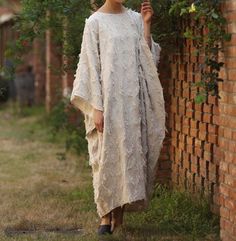 "【Fabric】 Linen 【Color】 hemp color, black 【Size】 M; shoulder width is not limited Bust is not limited Length 119cm / 46\" L; shoulder width is not limited Bust is not limited Length 129cm / 50\" Washing & Care instructions: -Hand wash or gently machine washable do not tumble dry -Gentle wash cycle (40oC) -If you feel like ironing (although should not be necessary) , do it with steam or while the dress is still slightly wet -Do not bleach If you like this dress, perhaps you will also like oth Oversized Long Beige Dress, Oversized Lagenlook Maxi Dress For Spring, Spring Lagenlook Maxi Dress, Oversized Beige Lagenlook Dress, Oversized Bohemian Linen Maxi Dress, Round Collar Dress, Autumn Dresses, Linen Robe, Linen Dress Women