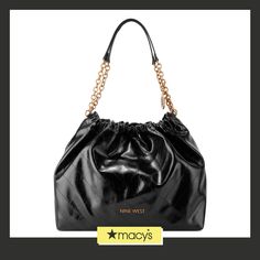 in stock Luxury Black Hobo Bag For On-the-go, Black Hobo Bag With Top Carry Handle For Shopping, Luxury Black Pouch Hobo Bag, Luxury Black Hobo Pouch Bag, Black Hobo Tote Bag With Gold-tone Hardware, Black Hobo Bag With Gold-tone Hardware, Black Hobo Bag With Detachable Handle, Black Shoulder Bag With Gold-tone Hardware For On-the-go, Large Hobo Bag