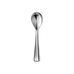 a spoon that is sitting on top of a white surface with the handle extended up