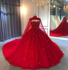 Red Tulle Quinceanera Dress For Party, Red Floor-length Gown For Debutante Ball, Red Tulle Quinceanera Dress For Debutante Ball, Red Tulle Ball Gown For Banquet, Red Fitted Wedding Dress For Quinceanera, Red Tulle Gown For Quinceanera, Red Ball Gown Wedding Dress For Banquet, Red Floor-length Gown For Quinceanera, Red Tulle Gown For Banquet