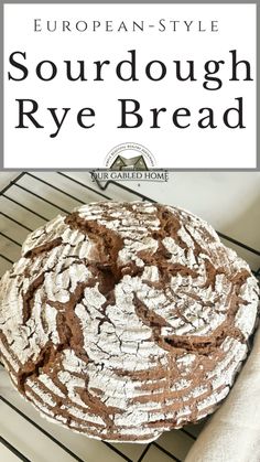 easy sourdough rye bread recipe No Knead Sourdough, Sourdough Rye Bread, Rye Sourdough, Easy Sourdough Bread Recipe, Cultured Food, Sourdough Rye, Rye Bread Recipes