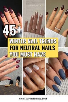 Nails Festive, Winter Nails Gel, Winter Nail Polish, Festive Nails, Different Nail Shapes, Classy Nail Designs, Nail Colors Winter