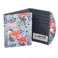 Beautiful watercolor cicadas perch on colorful blooms in mint green, rose pink and orange blossom. This gorgeous collaboration is a seamless pattern created from the stunning artwork of Cayla Mattea Zeek of Mattea Studio. This style perfectly matches our Stride Crossbody , Sidetrack Crossbody and Venture Tote styles! -Measures 5.2 inches long x 3.75 inches wide x .75" deep -RFID blocking carbon layer to protect your information. (RFID crime is extremely rare) -2 sleeves for cash, receipts, etc. Multicolor Wallet As Spring Gift, Multicolor Wallet For Spring Gift, Working In Retail, South Louisiana, Writing Art, Middle School Art, Beautiful Watercolor, Green Rose, Trifold Wallet