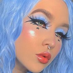 Fantasy Palette, Teknik Makeup, Ice Fantasy, Maquillage On Fleek, Drag Make-up, Makijaż Smokey Eye, Dope Makeup, Edgy Makeup, Makeup Eye Looks