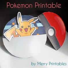 there is a pokemon printable on the front of this cd case and it has a pokeball inside