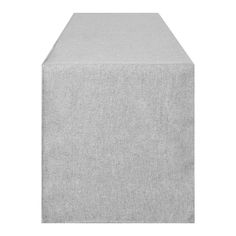 a gray table runner on a white background