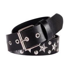 PRICES MAY VARY. Punk Rock Belt:100% PU Leather + Metal Eyelets. Grommets Studded Belt:Total length 100cm; Width: 3.8cm; Suitable for waistline: 75cm- 95cm. Classic Design: 4 options - Heart/Star/Square/Round buttonholes; Add a cool choice to your punk gothic outfit. Jeans Chain Belt: Suitable for various punk band performances, stage shows, motorcycle enthusiasts, gothic accessories, or daily wear Jeans pants chains. It's the ideal choice for dancers, rock 'n 'roll, punk, hip hop, gothic and Ha Stile Punk Rock, Goth Belt, Y2k Emo Grunge, Leather Collar Necklace, Punk Belt, Gothic Outfit, Jeans Chain, Pant Chains, Leather Waist Belt