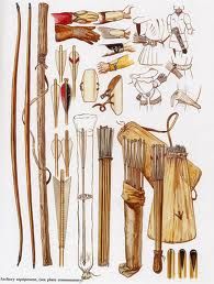 an illustration of various types of arrows and other items from the early 20th century to present