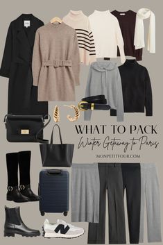 What to Pack for Paris in the Winter - Mon Petit Four® Paris In The Winter, Winter Travel Wardrobe, Paris Winter Fashion, What To Pack For Paris, Knit Loungewear Set, December Outfits, Heavy Clothing, Paris Winter, Knit Loungewear