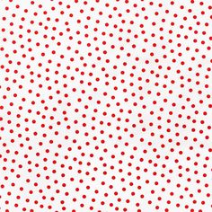 a white background with red polka dots