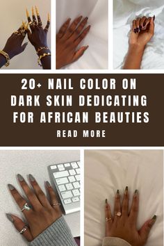 20+ Nail Color On Dark Skin Dedicating For African Beauties Nail Designs Trending Now Dark Skin, Professional Nail Color, Gel Nail Polish For Dark Skin Tone, Brown Nail Polish On Dark Skin, Nails Acrylic For Dark Skin, Nail Inspo Earth Tones, African American Nail Designs, Nails 2024 Black Women, Winter Nail Colors For Dark Skin