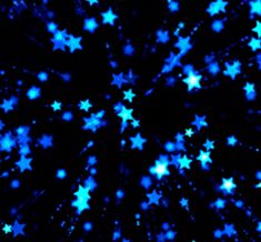 blue stars in the night sky