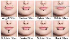 the different types of lips and noses are shown in this photo, with each individual's name on it