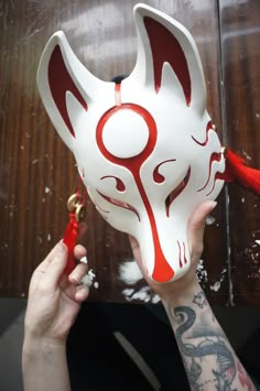 Japan Mask, Japanese Fox Mask, Japanese Masks, Japanese Fox, Kitsune Mask, Arte Do Kawaii, Japanese Mask, Fox Mask, Oni Mask