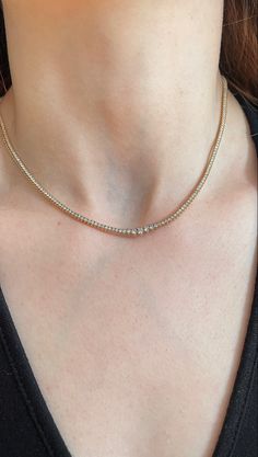 Now available the smallest Riviera graduated necklace with the biggest look . . . . #jewelry #tennisnecklace #multishapediamonds #capucelli #reels #tiktok #graduatednecklace #riviera #jewels #jewelryaddict #glam #stack #4stacklayer #4diamondtennisnecklace #diamondtennisnecklace #tennisnecklace #yellowgold #14kgold #artsy #nyc #capucelli #capucellilove #valentinesday #gift #valentinesdaygift #ideas #giftideas 14k Yellow Gold Necklace, Graduation Necklace, Diamond Tennis Necklace, Tennis Necklace, Travel Jewelry, Jewelry Cleaner, Jewelry Packaging, Jewelry Pouch, Jewelry Lover