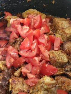 the food is prepared and ready to be cooked in the skillet or stove top