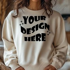 The Sweatshirt mockups offered in our Etsy store are specially designed to showcase your designs in the most professional and attractive way. With high quality, they help you present your products to your customers in the best possible light. These mockups accurately reflect how your Sweatshirt designs will look and are an excellent tool to boost your sales. ----Please note that you are purchasing a digital design, not a physical product.----- Product Features: High-resolution and professional-l Relaxed Fit Crew Top With Custom Print, Customizable Crew Neck Sublimation Design For Streetwear, Custom Print Crew Neck Sweatshirt, Custom Print Cotton Sublimation Crew Neck, Custom Print Crew Neck Tops, Customizable Crew Neck Sublimation T-shirt With Graphic Print, Aesthetic Mockup, Sweatshirt Model, Beige Sweatshirt