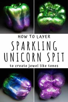 how to layer sparkling unicorn spirt with text overlay