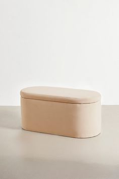 a white box sitting on top of a table