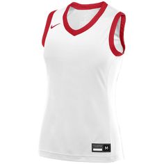 JUST BREATHE. The Nike Crossover Jersey takes breathability to the next level with a mesh-textured back panel. Sweat-wicking technology comes in clutch with moisture management that minimizes distraction, so you can focus on playing your best. Choose from a variety of colors for the right on-court look for your team. Sweat-wicking technology helps you stay dry and comfortable. Mesh back panel lets air flow to keep you cool. 100% polyester White Dri-fit Training Jersey, White Dri-fit Moisture-wicking Jersey, White Dri-fit Sporty Jersey, White Sporty Dri-fit Jersey, Sporty Basketball Team Tops, White Sleeveless Moisture-wicking Jersey, White Basketball Jersey For Sports Season, Sporty White Sleeveless Jersey, White Sleeveless Sports Jersey