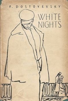 an old book cover with a drawing of a man in a white coat and hat