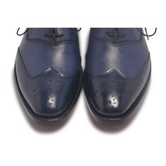 This is the classic two-tone oxford leather shoe in blue - a timeless design in complete classic style featuring genuine leather. The sleek polished quarters and the definitive design make this one a gentleman’s choice. Moreover, the simple yet smart design of this shoe is what makes the footwear so absolutely popular among men. The unique features are: High-quality genuine leather shoes Comfortable insole Decorative perforations along the toe line with closed laces Two Tone design Style it with a tailored suit with matching socks or pair them dark blue or black jeans on a casual night out. Fantastic quality at an unbelievable price - this one is a real winner. Its a shoe you’ll absolutely love to show off. Blue Plain Toe Lace-up Business Shoes, Elegant Blue Semi-formal Oxfords, Blue Business Oxfords, Blue Wingtip Oxfords, Blue Plain Toe Oxfords For Business, Classic Blue Plain Toe Oxfords, Business Blue Goodyear Welted Oxfords, Blue Goodyear Welted Oxfords For Business, Blue Oxford Leather Shoes With Plain Toe