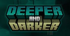 the title for deep and darker is shown in this screenshot from an interactive video game