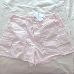 Nwt Light Pink Shorts - Shirt With Cargo Pockets. Light Pink Shorts, Midi Jeans, Tie Dye Jeans, White Booties, Curvy Shorts, Seersucker Pants, American Eagle Shorts, White Halter Maxi Dress, Pink Jeans