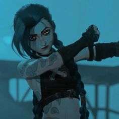 Arcane Undercity Outfits, Jinx Clouds, Arcane Gif Banner, Jinx Braids, Arcane Jinx Season 2, Jinx And Vi Matching Pfp, Jinx Rocket, Arcane Outfits, Arcane Season 2