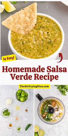 Homemade Salsa Verde Recipe Salsa Recipe Tomatillo, Cilantro Salsa Verde, Recipes That Use Tomatillos, Best Verde Salsa, Things To Make With Tomatillos, Salsa Recipe Verde, Tomatillo Recipes Vegan, Mexican Salsa Verde Recipe, Salsa Recipe With Tomatillos