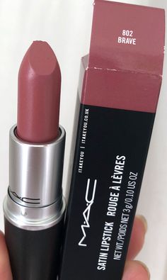 Brave MAC Lipstick, MAC Lipstick Shades, MAC Lipstick Colours, MAC Lipstick Swatch Brave Mac Lipstick, Top Mac Lipsticks, Bold Lipstick Makeup, Mac Makeup Lipstick, Lipstick Colours, Mac Lipstick Colors, Storybook Cosmetics, Mac Lipstick Shades, Mac Lipsticks