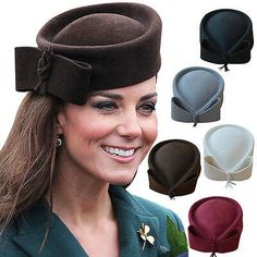 Kate Middleton Hats, Stylish Womens Hats, Princesse Kate Middleton, Joe Montana, Fedora Hat Women, Ladies Hats, Hats And Fascinators, Women Hats, Elegant Hats