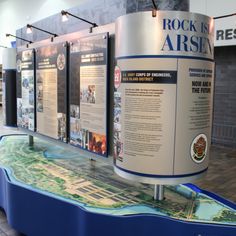 Branding and History Display Army Corps Of Engineers, Interactive Display, Rock Island, Display Board, Digital Signage, Visual Display