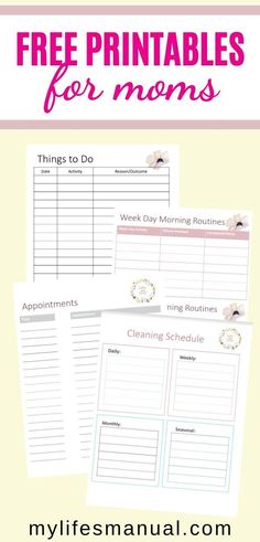 #Home_Management_Binder_Free_Printables #Mom_Binder #Household_Notebook #Date_Activities Mom Binder, Busy Mom Planner, Productive Moms, Family Binder, Date Activities, Mom Things, Binder Printables, Home Binder, Mouse Crafts