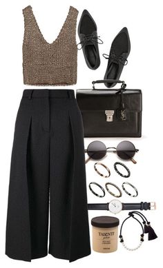 TIBI BLACK SUEDE AND LEATHER LACE-UP LOAFERS Mode Dope, Women Converse, Converse Outfit, Knit Crop Top, Work Attire, Work Fashion, Look Chic, Outfits Casuales, Cute Casual Outfits