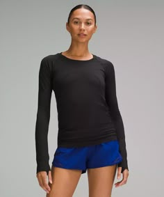 Swiftly Tech Long-Sleeve Shirt 2.0 *Hip Length | Women's Long Sleeve Shirts | lululemon Lululemon Swiftly Tech Long Sleeve, Fall Winter Fashion Trends, Swiftly Tech Long Sleeve, Winter Fashion Trends, Workout Fits, Lululemon Swiftly Tech, Garment Fabric, Lululemon Swiftly, Swiftly Tech