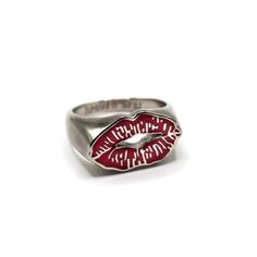 Seal it with a kiss 💋 Bright red enamel detailing (see second photo for most true color!) Stainless steel • Tarnish proof • Waterproof Sizes 6-9 Lifetime Warranty - See FAQs for details Red Heart Ring, Wanna Recreate, Accessory Inspo, Detailed Jewelry, Dope Jewelry, Funky Jewelry, Jewelry Lookbook, Summer Dream, A Kiss