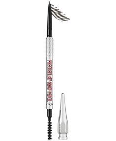 Now available in 12 shades to flatter every hair color, transform shapeless, undefined brows with just a few strokes of Benefit's bestselling precisely, my brow pencil. The custom ultra-fine tip makes adding detailed definition to your brows easy, by drawing incredibly natural-looking, hair like strokes that last up to 12-hours.* This rich, waterproof** eyebrow pencil is ideal for spot filling sparse or over-tweezed areas, and the smudge-proof formula is firm enough for precise application, yet Benefit Eyebrows, Benefit Cosmetics Brow, Precisely My Brow Pencil, Benefit Brow, Waterproof Eyebrow Pencil, Draw Hair, Fill In Brows, Waterproof Eyebrow, Makeup Product