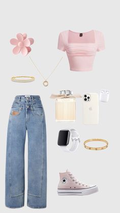 #pink #outfitoftheday #outfits Simple Outfits For School, Preppy Summer Outfits, Outfit Inspo Casual, Trendy Outfits For Teens, Cute Preppy Outfits, Trendy Fall Outfits