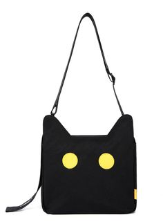 The purr-fect fusion of feline charm and functional design - the Noxxon Messenger Bag with Cat Ears and Eyes! Let your playful side roam free as you strut the streets with this quirky yet stylish accessory. Custom Tote Bags, Minimalist Wallet, Functional Accessories, Waist Pack, Chain Shoulder Bag, Chest Bag, Waist Bag, Functional Design, Custom Tote