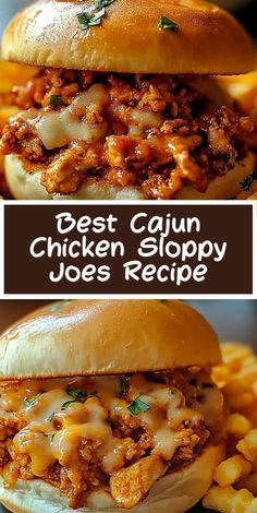 Learn how to make the best Cajun chicken sloppy joes with this step-by-step recipe. A perfect blend of spices, juicy chicken, and sloppy goodness! Chicken Hamburger, Sloppy Joe Recipe, Sloppy Joes, Cajun Seasoning