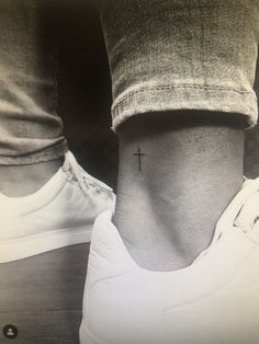 Ankle cross tattoo small Tattoo Cross Men, Ankle Cross Tattoo, Ankle Tattoo Cross, Small Ankle Tattoo, Ankle Tattoo Men, Cross Stitch Tattoo, Small Cross Tattoo, Tattoo Cross, Tatuagem Masculina Pequena