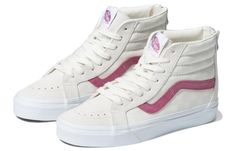 VN0A5KRCJVY Cute Vans, Authentic Vans, Pretty Shoes Sneakers, Shoe Ideas, Vans White, Vans Sk8 Hi, Hype Shoes, High Top Vans, Shoe Inspo